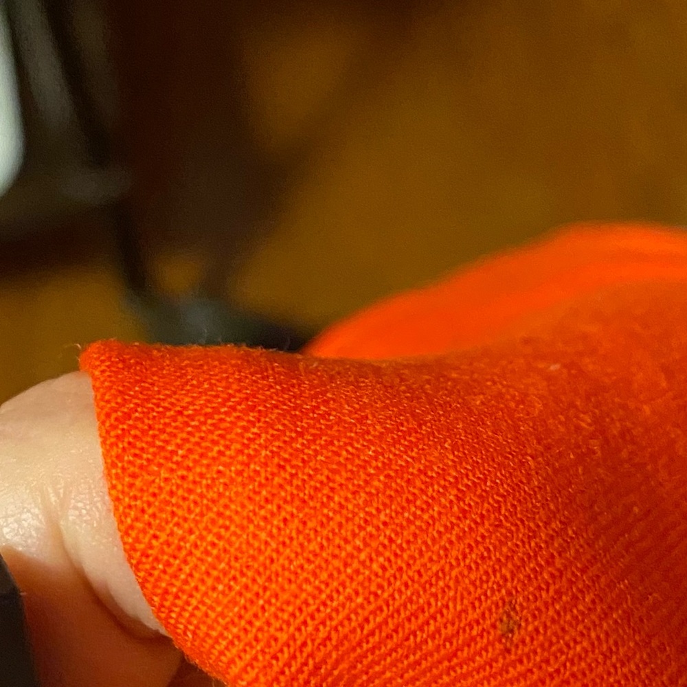 Pendleton Wool Orange Jacket Blazer Pleated Back … - image 7